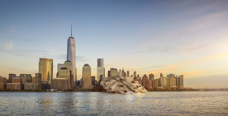 Illustration for article titled What if the spaceships from Star Wars crash-landed on Earth?